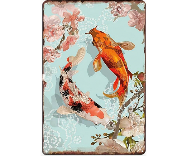 "Koi Japan" Blechschild 20 x 30cm