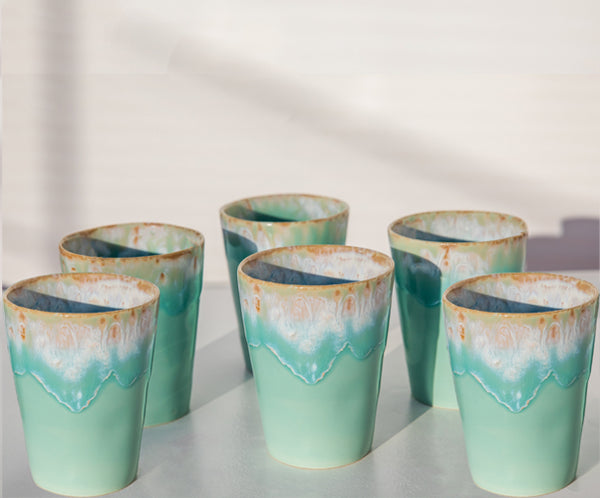 Set of 6 cups Oceanwaves 380ml