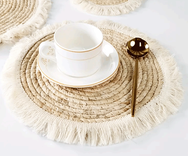 Geflochtener Untersetzer Boho Style (2er-Set)