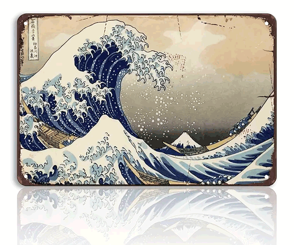 "Oceanwaves" Blechschild 20 x 30 cm